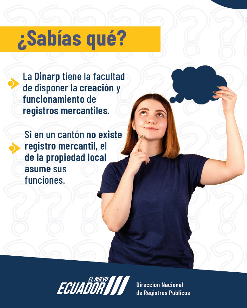 DinarpEc's tweet photo. #ServicioRegistral |

✍️Los registros públicos:

✅Inscriben y certifican actos.
✅Garantizan seguridad jurídica.

La #Dinarp administra los registros mercantiles.

Y,  junto a los municipios, es corresponsable de guiar a los de la propiedad.

#ElNuevoEcuador 🇪🇨 https://t.co/iO3Q0vsOPS