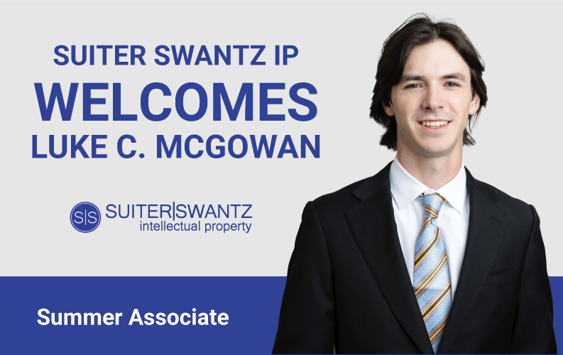SuiterSwantz's tweet photo. Welcome, Luke! Luke McGowan has joined Suiter Swantz IP as a Summer Associate! Read more at https://t.co/sETdOeXD69.

#NewTeamMember #SuiterSwantzIP https://t.co/Vx3tKqQUAR