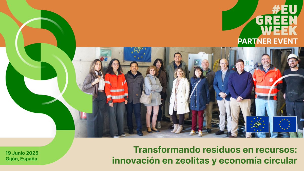 INDEREN (Ingeniería y desarrollos renovables, SL) (@inderen_energia) on Twitter photo El 19 de junio, el proyecto <a href="/z_ona4life/">Z-ONA4LIFE</a>, en el que participa #INDEREN, celebrará el taller “Transformando residuos en recursos: innovación en #zeolitas y economía circular”, en el marco de la <a href="/EUgreenweek/">EUGreenWeek 🇪🇺</a> 2025.
📍 Gijón, España
💻 Online
💡 Más Info: bit.ly/INDEREN672 El 19 de junio, el proyecto <a href="/z_ona4life/">Z-ONA4LIFE</a>, en el que participa #INDEREN, celebrará el taller “Transformando residuos en recursos: innovación en #zeolitas y economía circular”, en el marco de la <a href="/EUgreenweek/">EUGreenWeek 🇪🇺</a> 2025.
📍 Gijón, España
💻 Online
💡 Más Info: bit.ly/INDEREN672