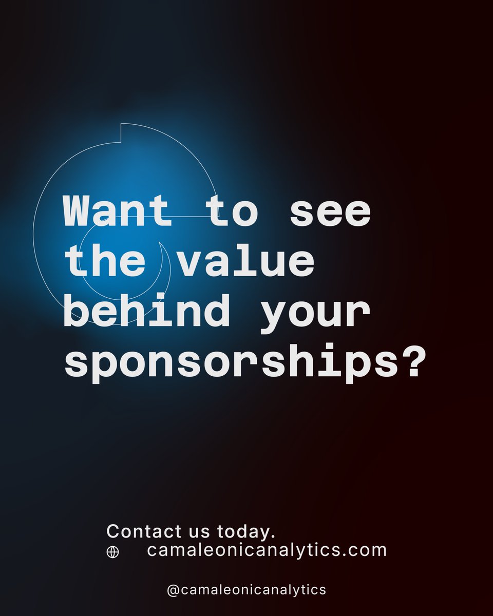 At Camaleonic Analytics, we use AI to help brands and teams get the most out of their media exposure 24/7.

💥 Ready to see what your data is worth? 🔗 Link in bio

#SportsAI #SponsorshipValue #SportsBusiness #AITrends #SportMarketing #SocialMediaROI