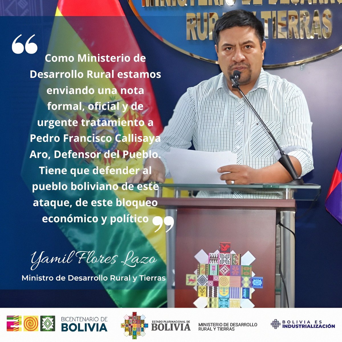 Repudiamos enérgicamente los bloqueos con fines políticos, que genera pérdidas incalculables en productores agropecuarios del país.
¡No abandonamos a nuestro pueblo cuando más nos necesita!

#ElFuturoEstáEnElCampo
#GobiernoDeLaIndustrialización