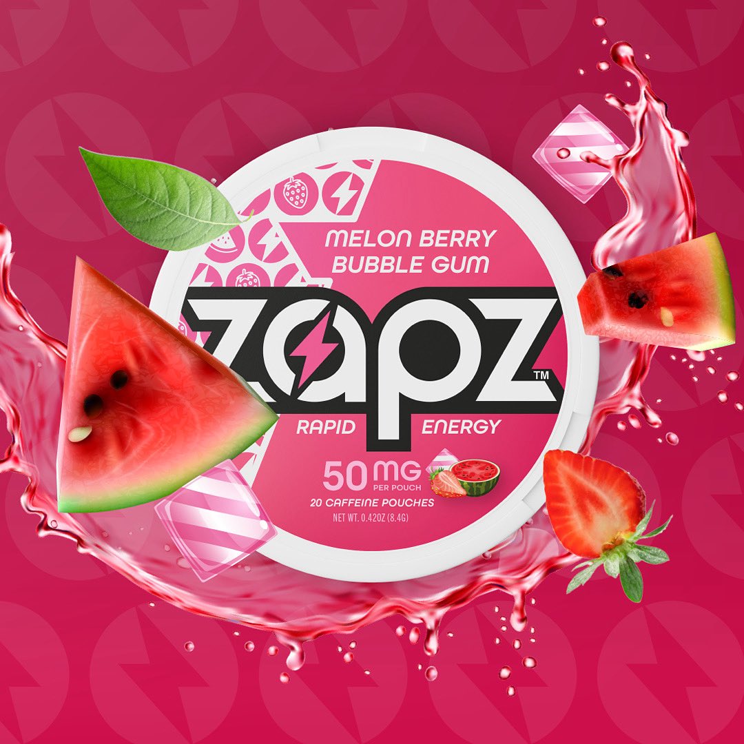 nuexcreative's tweet photo. Pretty packaging appreciation post! 🙌 We’re obsessed with how the Zapz Melon Berry Bubble Gum design turned out .
It’s bursting with flavor and energy, just like the pouches inside. That vibrant blue and zappy pattern? Chef’s kiss! 🤌
#Zapz #PackagingDesignLove https://t.co/LWvArUGXV1
