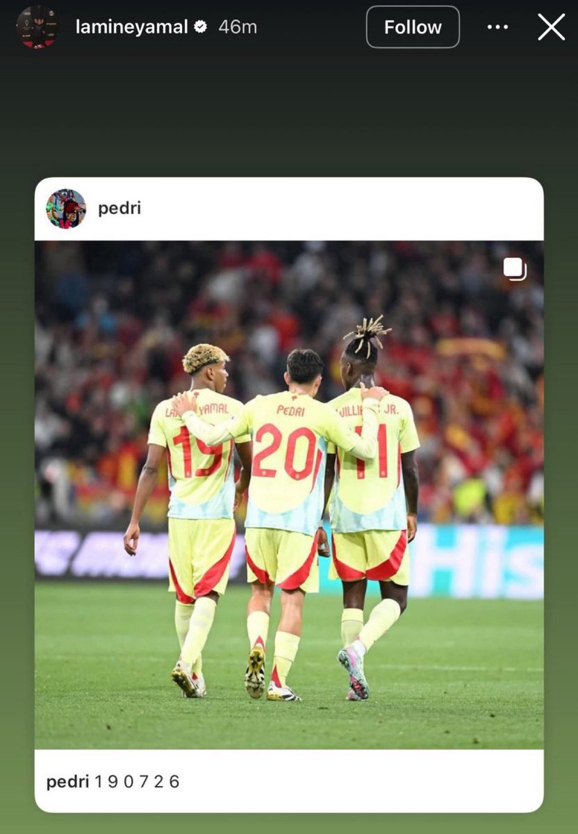 🚨🚨🚨🚨🚨🚨🚨 لامين يامال عبر إنستغرام:

" 19072026 "

— 19/07/2026 هو تاريخ نهائي كأس العالم 2026م 👀