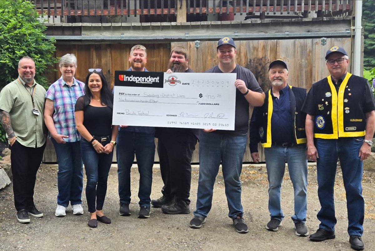 This past spring we teamed up with the Sweaburg Lions club to host our annual pancake festival. Rob and Jessie of Tremblett's Your Independent Grocer was kind enough to donate the sausages for the event. Together, we were able to raise $9,715.15 for the Lions club, which they in