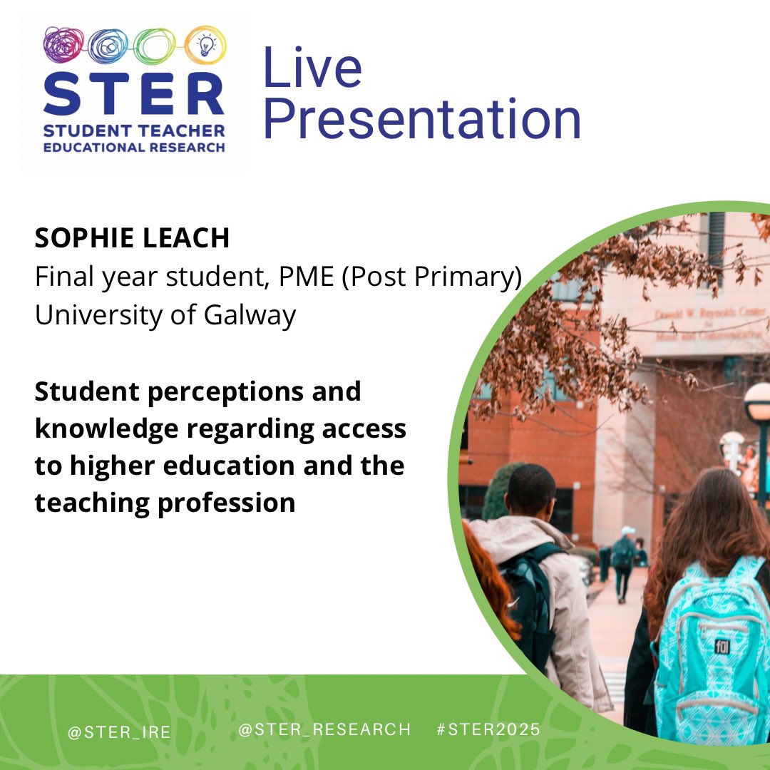 STER (@ster_ire) on Twitter photo Excellent points raised at #STER2025 by Sophie Leach based on her research at University of Galway <a href="/edtechne/">School of Education, University of Galway</a>
- Are there still hidden costs continue to deter some students from accessing higher education.
- Do students have less knowledge about access routes than we expect? Excellent points raised at #STER2025 by Sophie Leach based on her research at University of Galway <a href="/edtechne/">School of Education, University of Galway</a>
- Are there still hidden costs continue to deter some students from accessing higher education.
- Do students have less knowledge about access routes than we expect?