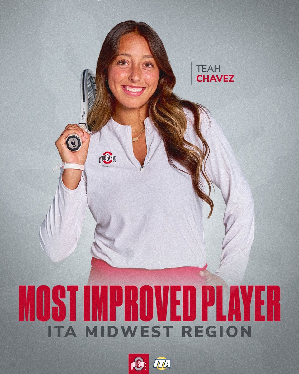 OhioStateWTEN's tweet image. 📈 After an outstanding sophomore campaign, All-American Teah Chavez has been selected the @ITA_Tennis Midwest Region Most Improved Player!
Congrats Teah👏👏
📰 bit.ly/45ea6pn
#GoBucks