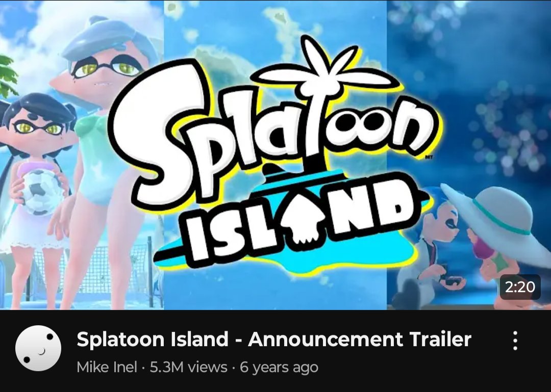 It's on a island eh close enough! Welcome back Splatoon Island!