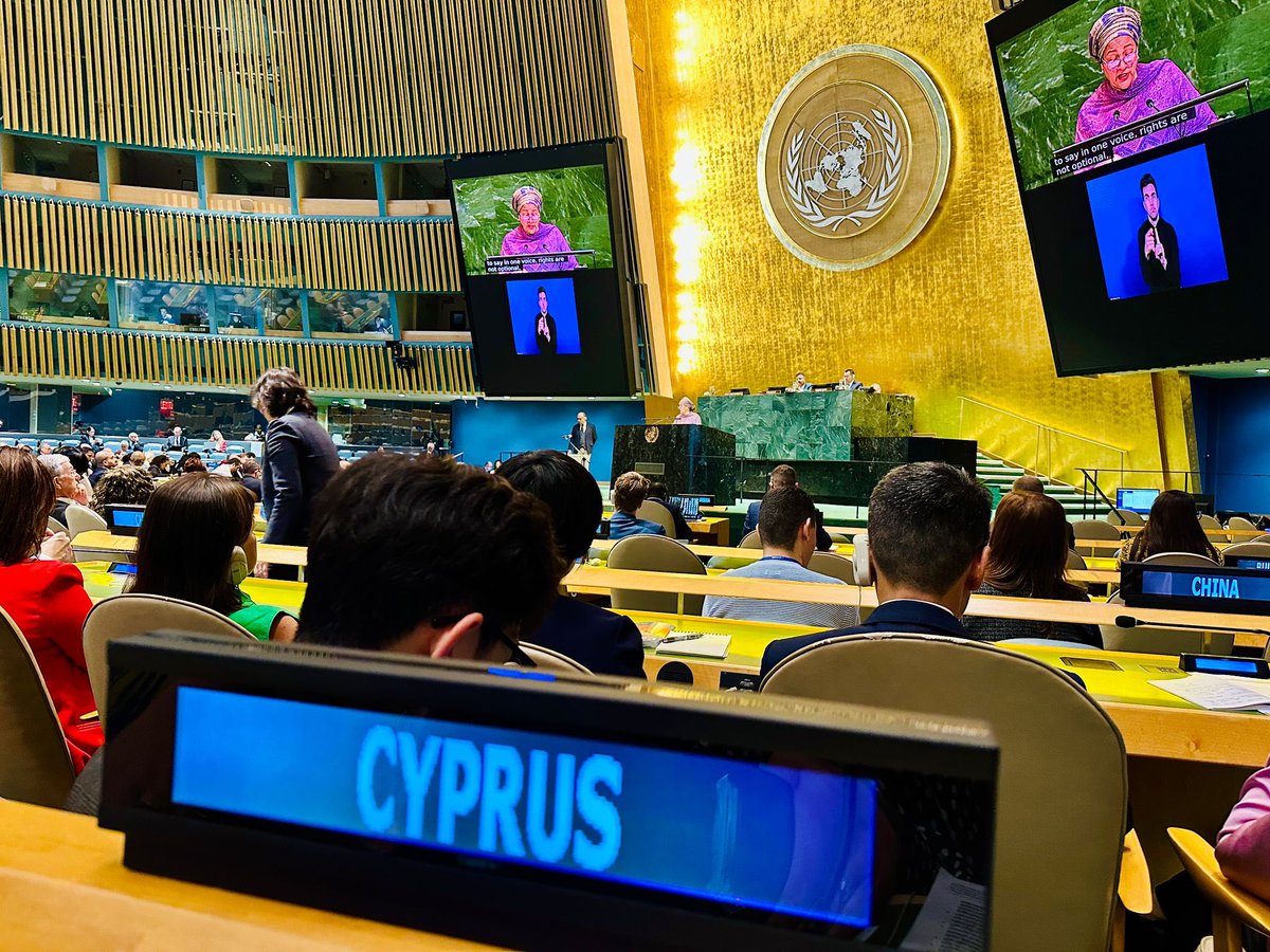 CyprusinUN's tweet image. #COSP18 #CRPD, the largest global gathering on #DisabilityInclusion, is taking place b/w 10-12 June @UN, focusing on enhancing public awareness of the #Rights of Persons with #Disabilities.
We welcome in #NewYork🗽officials from @WelfareGovCY as part of #TeamCyprus 🇨🇾🇺🇳!