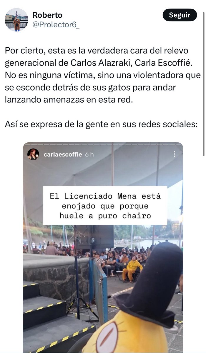 A Carla se le ocurrió decir que la situación cotidiana de los juzgados no cambia con la reforma judicial (lo cual es cierto), y ahora hay 4Tuiteros descontextualizando SU PROPIA SÁTIRA a la derecha para llamarla «el relevo generacional de Carlos Alazraki». Patéticos.