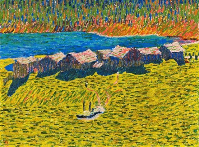 NSaliverou's tweet image. «Nothing is yours except the essential things: air, sleep, dreams, sea, the sky - all things tending towards the eternal or what we imagine of it.»
Cesare Pavese 
  //
Giovanni Giacometti 
#art #WrittenInTheStars