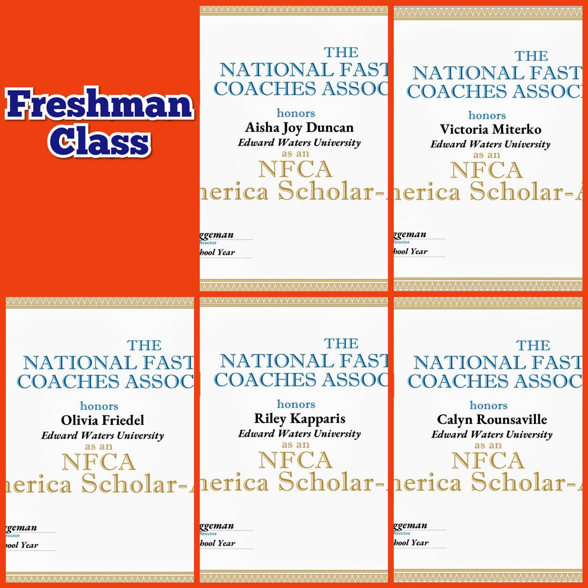 🧡💜 CONGRATULATIONS 💜🧡
So proud of these 14 players that were honored as an NFCA All-America Scholar-Athlete by having a 3.50 or higher GPA!!
Doing it in the classroom &amp; on the field!!
<a href="/EWU_Athletics/">Edward Waters Athletics</a> <a href="/TheSIAC/">The SIAC</a> <a href="/HBCUSoftball/">HBCU Softball</a> <a href="/MyBCSN1/">Black College Sports Network</a>
<a href="/commit2HBCU/">SHOWCASE HBCU</a> <a href="/SoftballDown/">Down South Softball</a>