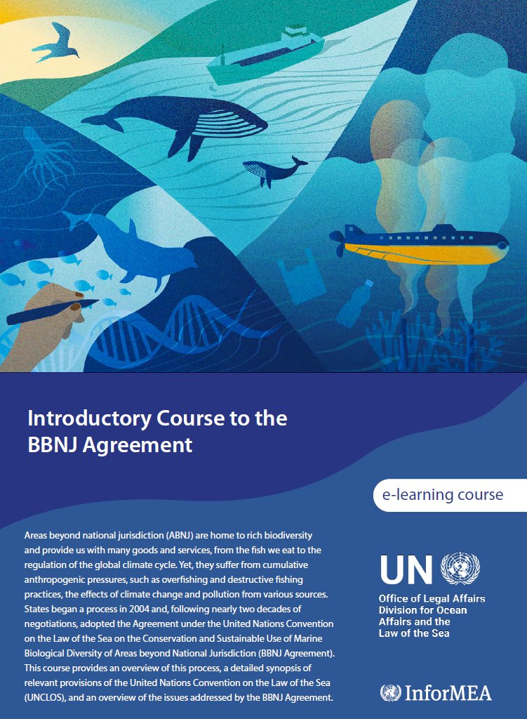 As the 3rd UN Ocean Conference convenes in Nice, learn more about the new BBNJ Agreement and how it matters for the ocean with a free and self-paced course on <a href="/informeaportal/">InforMEA</a>.

Take course here -&gt; tinyurl.com/mw8k7thn

#UNOC3 #SaveOurOcean