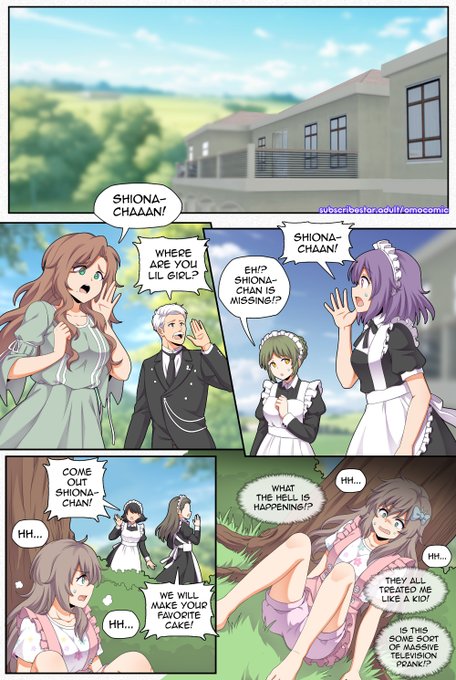 The Princess is a Baby Page 26.   

The baby girl is on the run~  ➡️ More page by supporting me in my Sub$cribe$tarAdult Omocomic~ 
