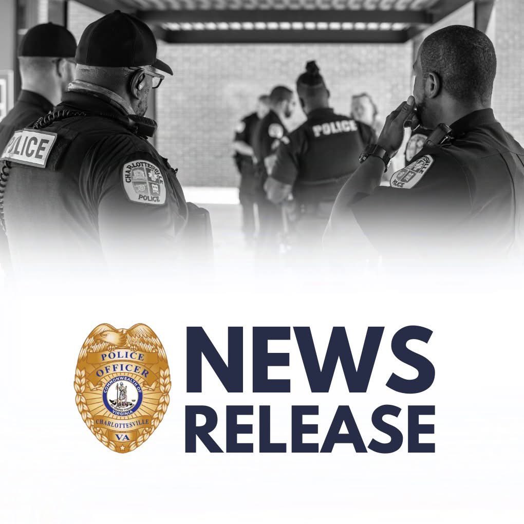 News Release:

​Charlottesville Police Execute Search Warrant Connected to Armed Carjacking Investigation

charlottesville.gov/CivicAlerts.as…