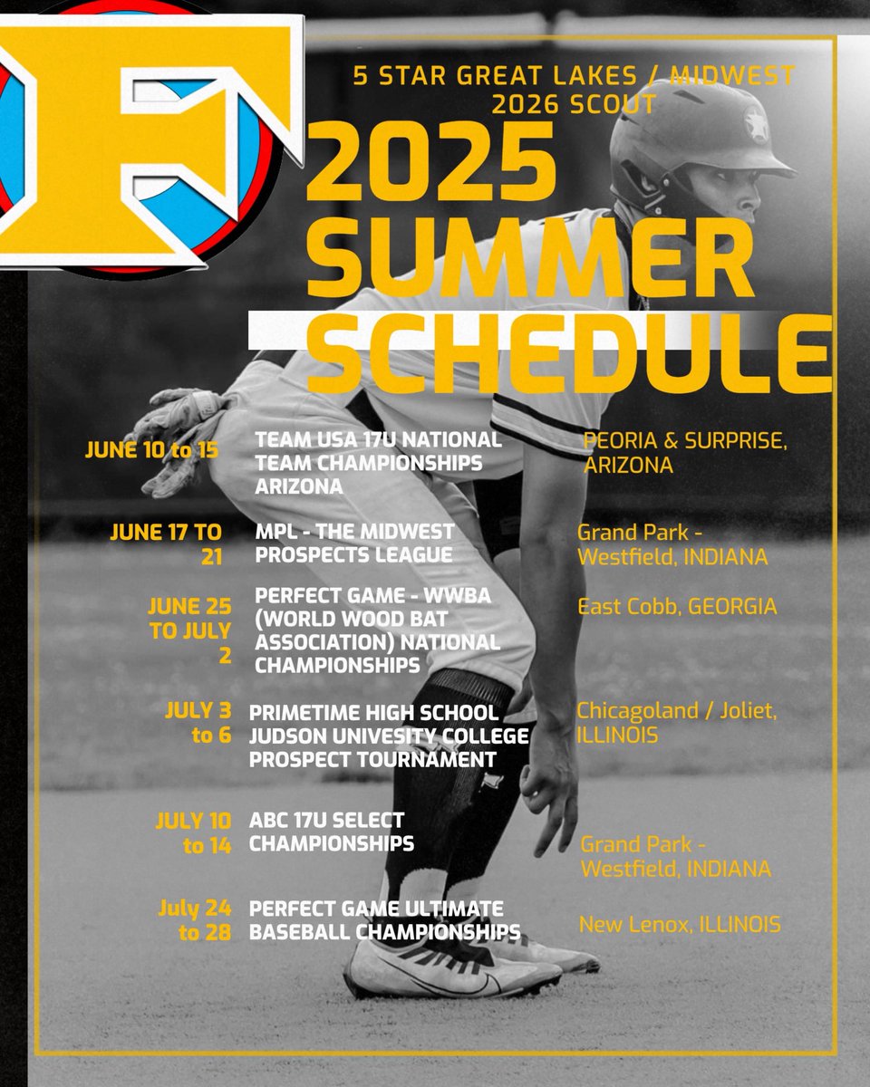 Victor Villegas (@vicmvillegas) on Twitter photo Excited to get this Summer started!
#MafiaBoys
<a href="/5StarGLMWScout/">5 Star National - Great Lakes/Midwest 2026</a> <a href="/5stargreatlakes/">5 Star Great Lakes</a> <a href="/CowanJerry/">Jerry Cowan</a> <a href="/BobbyAtTheHub/">Bobby Morris</a> <a href="/PrepBaseballIN/">Prep Baseball Indiana</a> <a href="/PG_OhioValley/">Perfect Game Ohio Valley</a> <a href="/USABaseEvents/">USA Baseball Events</a> Excited to get this Summer started!
#MafiaBoys
<a href="/5StarGLMWScout/">5 Star National - Great Lakes/Midwest 2026</a> <a href="/5stargreatlakes/">5 Star Great Lakes</a> <a href="/CowanJerry/">Jerry Cowan</a> <a href="/BobbyAtTheHub/">Bobby Morris</a> <a href="/PrepBaseballIN/">Prep Baseball Indiana</a> <a href="/PG_OhioValley/">Perfect Game Ohio Valley</a> <a href="/USABaseEvents/">USA Baseball Events</a>