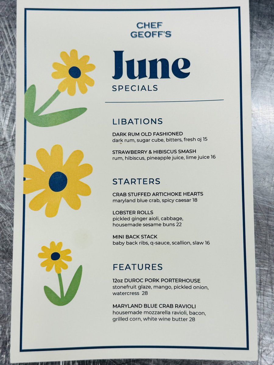 Some June specials.
