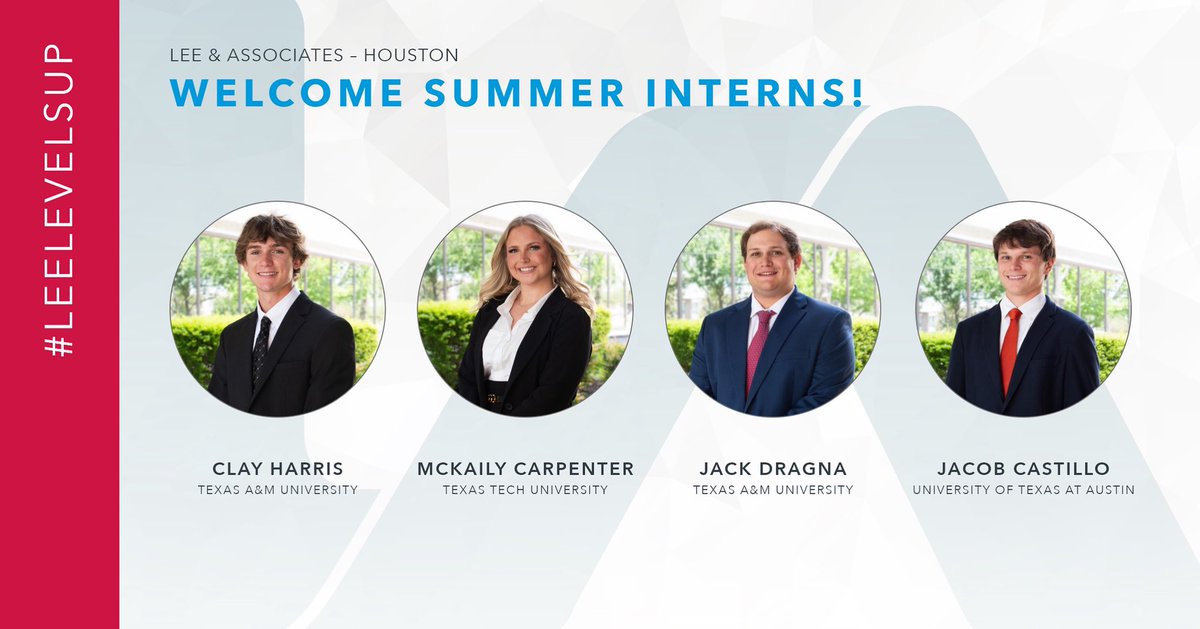 LeeAssociateHOU's tweet image. 🚀 Welcome to our 2025 Summer Interns! Excited to have this talented group join us at Lee &amp;amp; Associates – Houston.
 Here’s to a summer of learning, growth, and real-world CRE experience! 🌟💼
 #Internship2025 #SummerInterns #CRE #LeeAndAssociates #WelcomeAboard