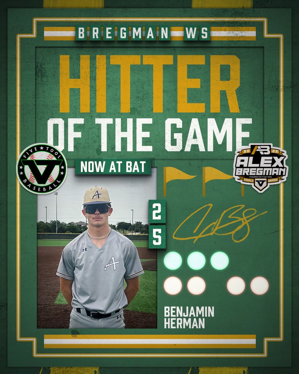 ✭Five Tool Texas✭ (@fivetooltexas) on Twitter photo F: <a href="/AbqBaseballAcad/">Albuquerque Baseball Academy</a> 2028 Navy 10, UB Bushart 2
PoG: <a href="/MarGabaldon10/">Marcelo Gabaldon</a> 5 IP, 7 K, 2 ER | 1-2, 2B, 2 RBI, BB
Hitter: <a href="/BenHerman494417/">Ben Herman</a> 2-2, 2 2B, 2 RBI, 2 BB, 2 R, SB F: <a href="/AbqBaseballAcad/">Albuquerque Baseball Academy</a> 2028 Navy 10, UB Bushart 2
PoG: <a href="/MarGabaldon10/">Marcelo Gabaldon</a> 5 IP, 7 K, 2 ER | 1-2, 2B, 2 RBI, BB
Hitter: <a href="/BenHerman494417/">Ben Herman</a> 2-2, 2 2B, 2 RBI, 2 BB, 2 R, SB