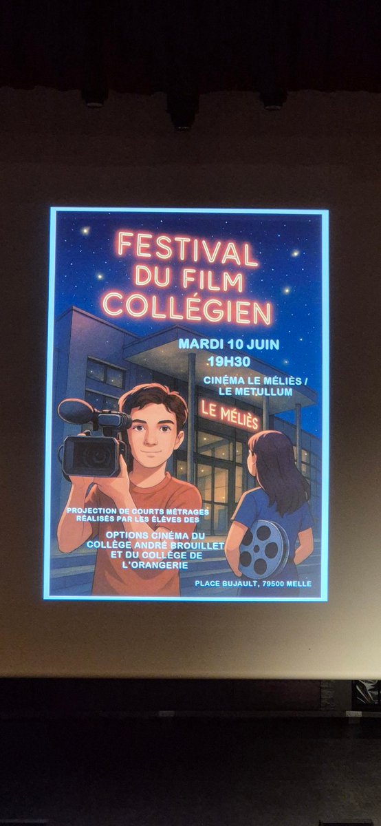 Au festival du film collégien à Melle