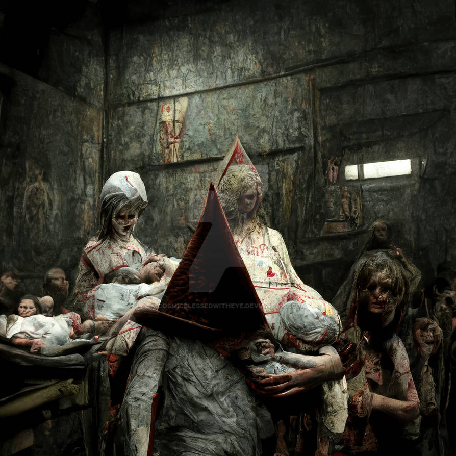 CosmicBlesedEye's tweet photo. Monsters?They look like monsters to you?
PyramidHead Watches Over Us. All you were asked was to stay on your side,look what you did James.
(Birth through death) You would be angry too if you saw the amount of babies born into Silent Hill,but they'll have their revenge
#silenthill https://t.co/VO3thfyZOX
