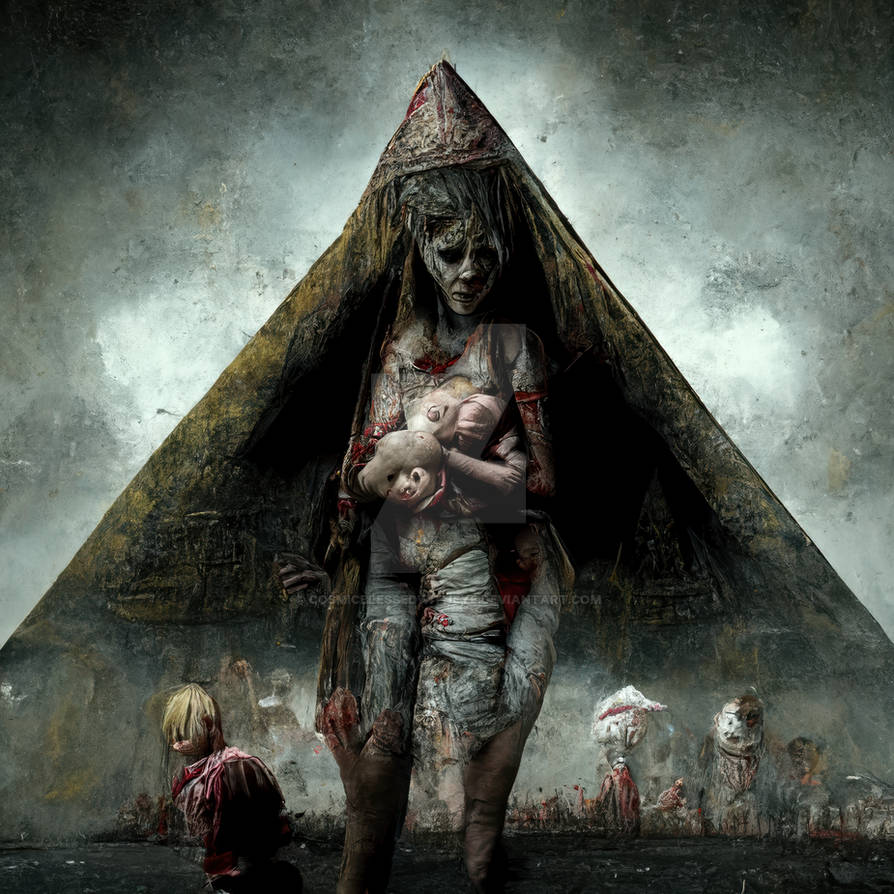CosmicBlesedEye's tweet photo. Monsters?They look like monsters to you?
PyramidHead Watches Over Us. All you were asked was to stay on your side,look what you did James.
(Birth through death) You would be angry too if you saw the amount of babies born into Silent Hill,but they'll have their revenge
#silenthill https://t.co/VO3thfyZOX