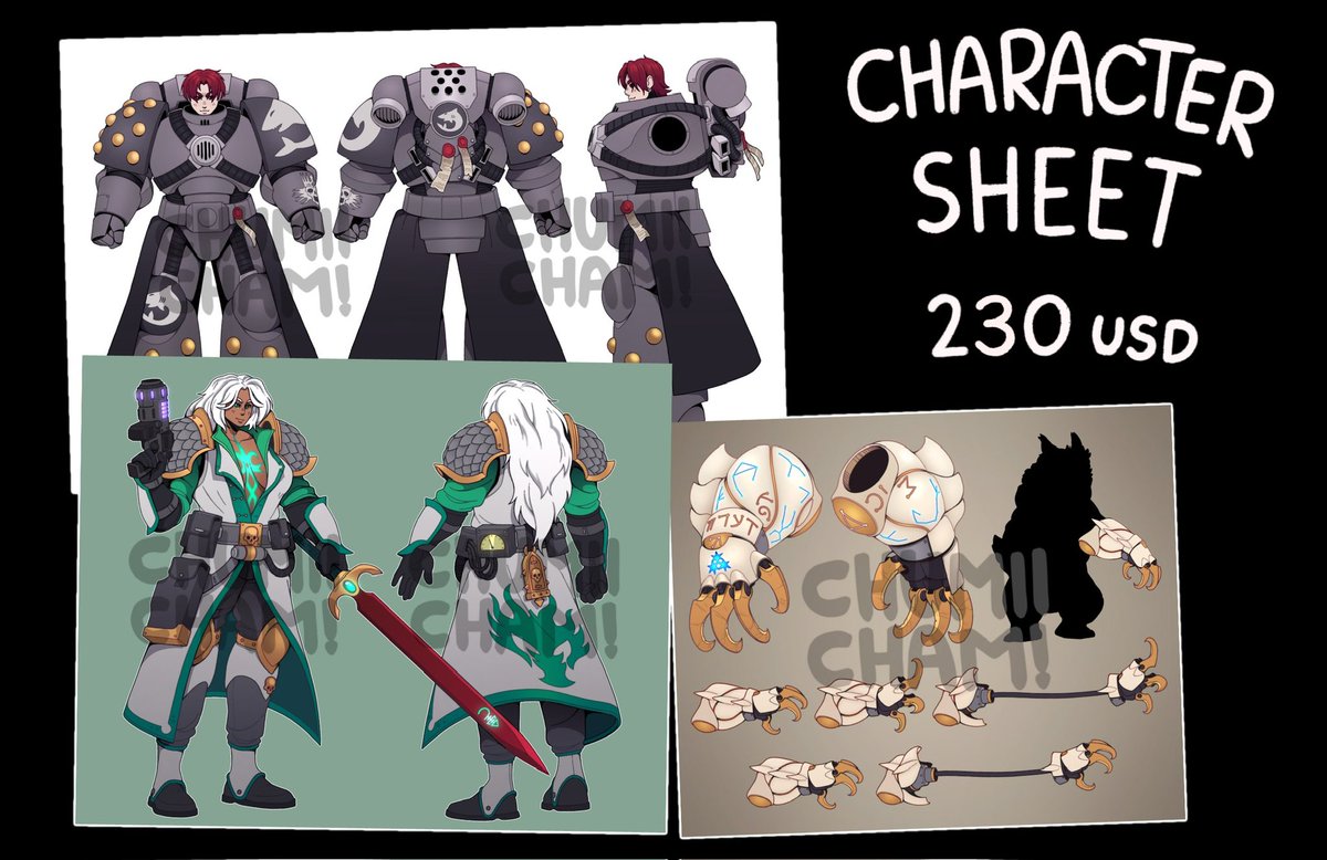 EMERGENCY COMMISSIONS ⚠️
hi guys, im opening commissions because some payments came up~ only 6 slots available for now

if you’re interested in getting one dm on discord ✨
username: chumiicham

heres the prices and if you have any other questions you can dm them to me <3