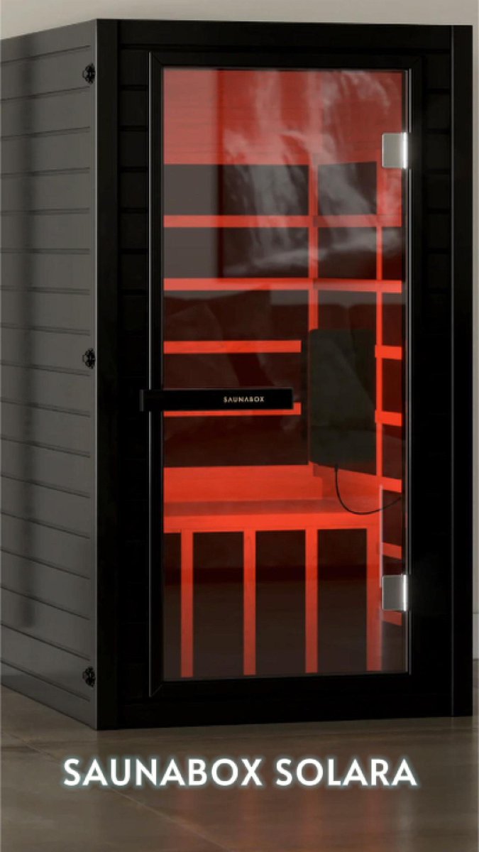 recovatech's tweet photo. What do you all think about the new #SaunaBox Solara?
✅ Full spectrum Infrared
✅ Red Light Therapy (660 &amp; 850nm)
✅ Bluetooth audio
Pre-order now and get 10% off: https://t.co/JvEnsXLcCe https://t.co/5GnXCH97vT