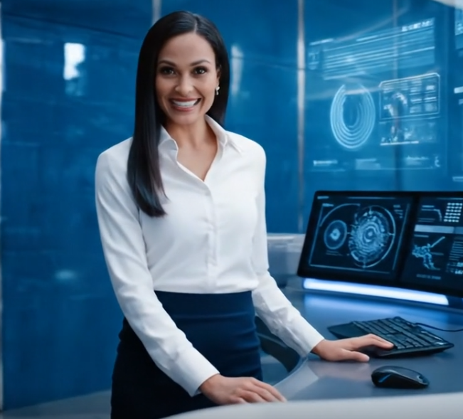 POV: Our receptionist asks to verify your $blue coin holdings in order to receive your complimentary blowjob.