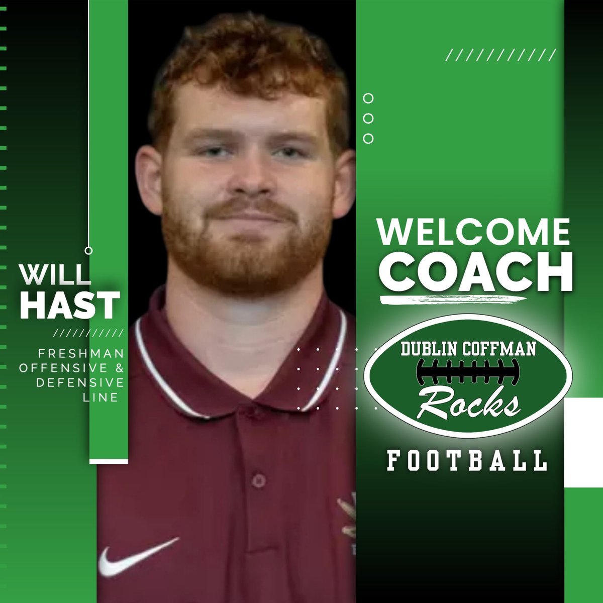 Will is a Westerville, Ohio native who attended Columbus St. Francis DeSales. After moving from TE to offensive line his senior year, Will went on to play at Walsh University. Playing all 4 years for the Cavaliers, he graduated this past May with a Bachelor's in Professional