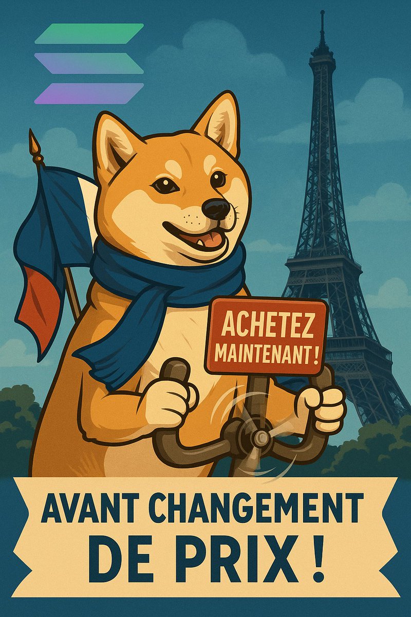 Woof_AiOfficial's tweet photo. Le Salon du Bourget 2025 décolle bientôt—WoofAI s’envole avec vous !  Achetez maintenant avant le changement de prix pour rejoindre la meute Shiba Inu et viser des millions !  Aimez si vous êtes prêt à décoller !  #ParisAirShow2025 #WoofAI #CryptoVol #Solana https://t.co/6iD7am5Lq1
