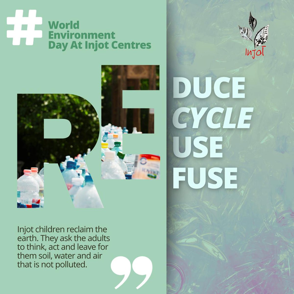 InjotTrust's tweet photo. Future Guardians of the Earth rose to action! 🌍 Children from Injot Centres led vibrant discussions &amp; marches, demanding adults ‘Stop Plastic Pollution’ &amp; leave a cleaner world. Their passion? Unstoppable!

#WorldEnvironmentDay #StopPlasticPollution #InjotTrust https://t.co/GZGzUNBXCW