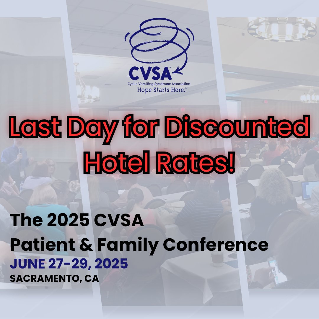 Don’t miss your chance to stay on-site and make the most of the full conference experience. Today is the last chance to reserve your room taking advantage of our exclusive discounted hotel rate.

See how here:
cvsaonline.org/2025-patient-a…