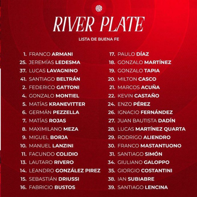 JJPurriM's tweet image. Duda despejada y como suponíamos en #Box2Box @Eurodisgustado @norlex1508 @BenzeFrank @QuinteroCaliche y un servidor: MASTANTUNO OFICIALMENTE JUGARÁ CON RIVER EN EL #MundialDeClubes2025