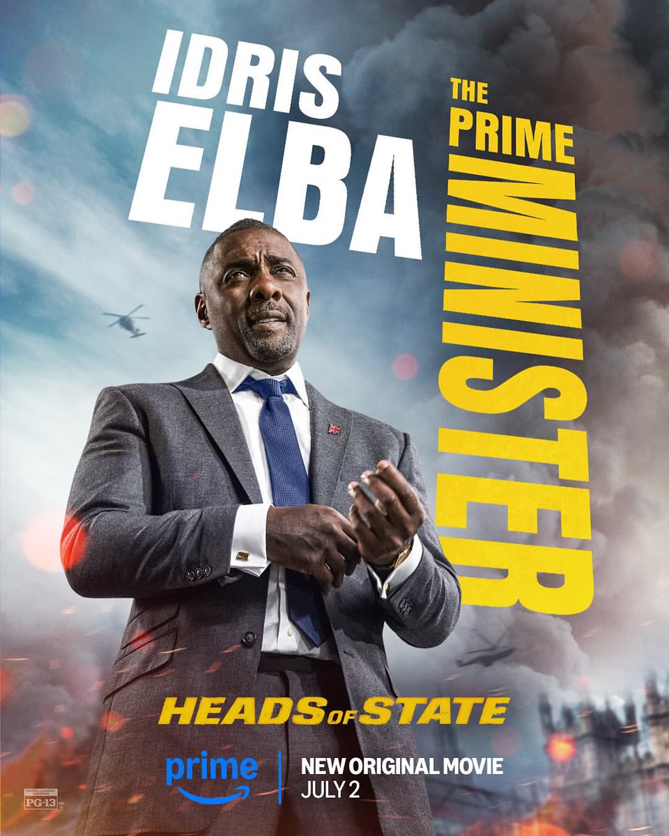 POSTERS: #HeadsOfState cast starring #IdrisElba, <a href="/JohnCena/">John Cena</a>, <a href="/priyankachopra/">PRIYANKA</a> and #JackQuaid. 

Releasing July 2 on <a href="/PrimeVideo/">Prime Video</a>! 🎥