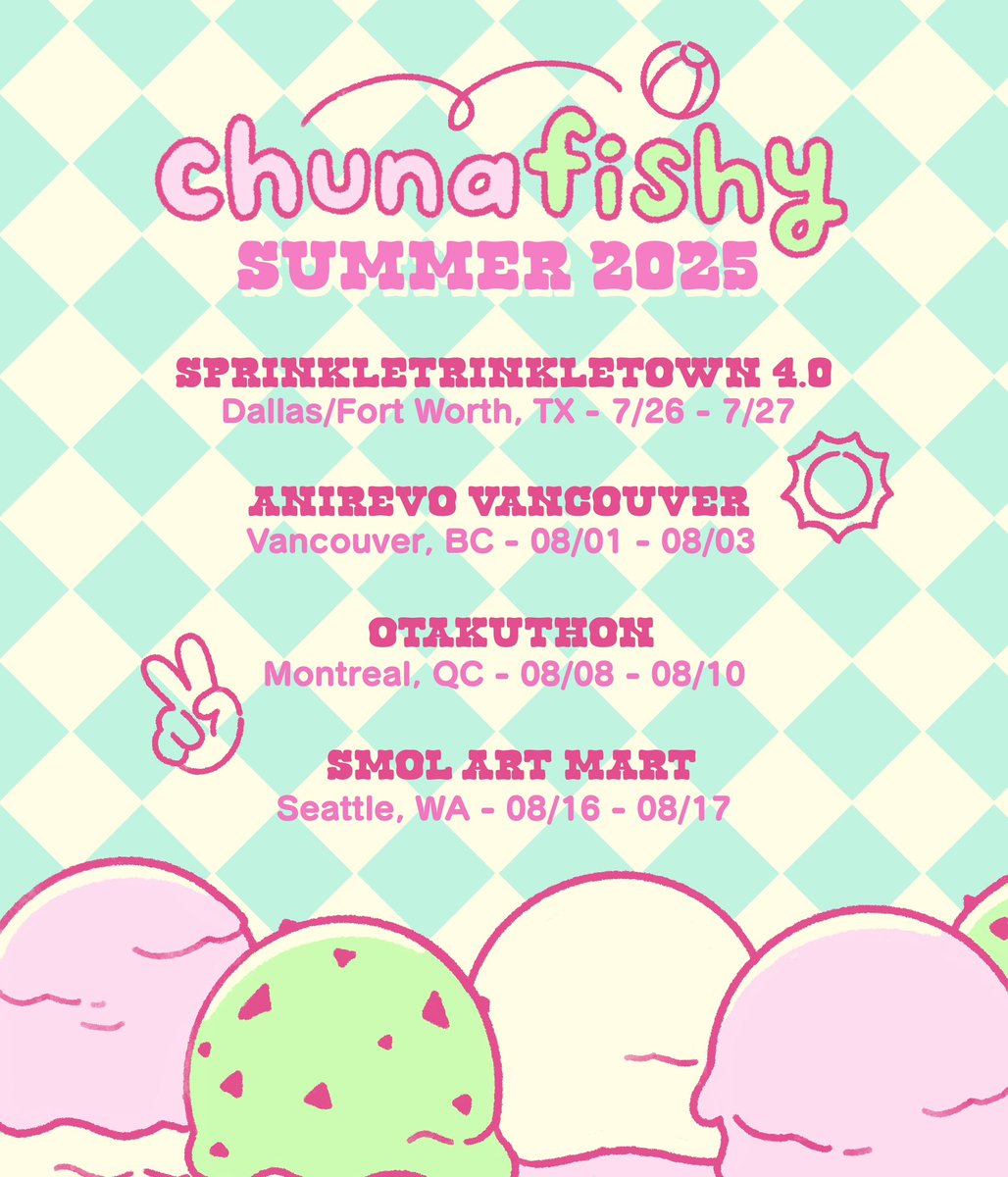chunafishy's tweet image. omg I have an event schedule!! chuna on tour this summer hehe 🥳🥳