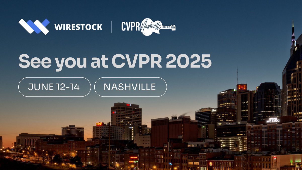 We’re thrilled to attend the CVPR 2025 conference in Nashville, June 12 - 14, alongside the brightest minds in the computer vision and pattern recognition spaces. 

Are you attending? DM us and let us know! We’d love to connect and look forward to meeting you in the Music City.