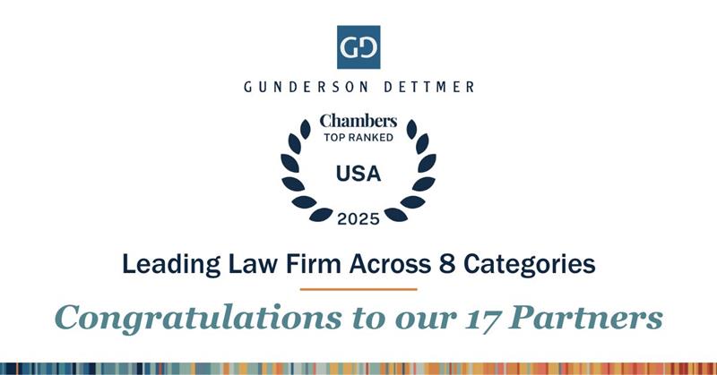 .<a href="/GundersonLaw/">Gunderson Dettmer</a> has been recognized in the 2025 @ChambersAssoGuide as a leading law firm across 8 practice areas. In addition, 17 Gunderson partners were also recognized for their knowledge and leadership in their respective fields. 
bit.ly/3SKsXAQ