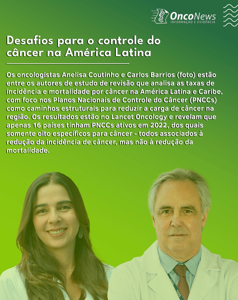 Nesta revisão, os pesquisadores contextualizam a importância dos Planos Nacionais de Controle do Câncer como componentes essenciais para reduzir a incidência do câncer, melhorar a detecção precoce e aprimorar os resultados do tratamento. Leia mais: tinyurl.com/4uhyhnmy