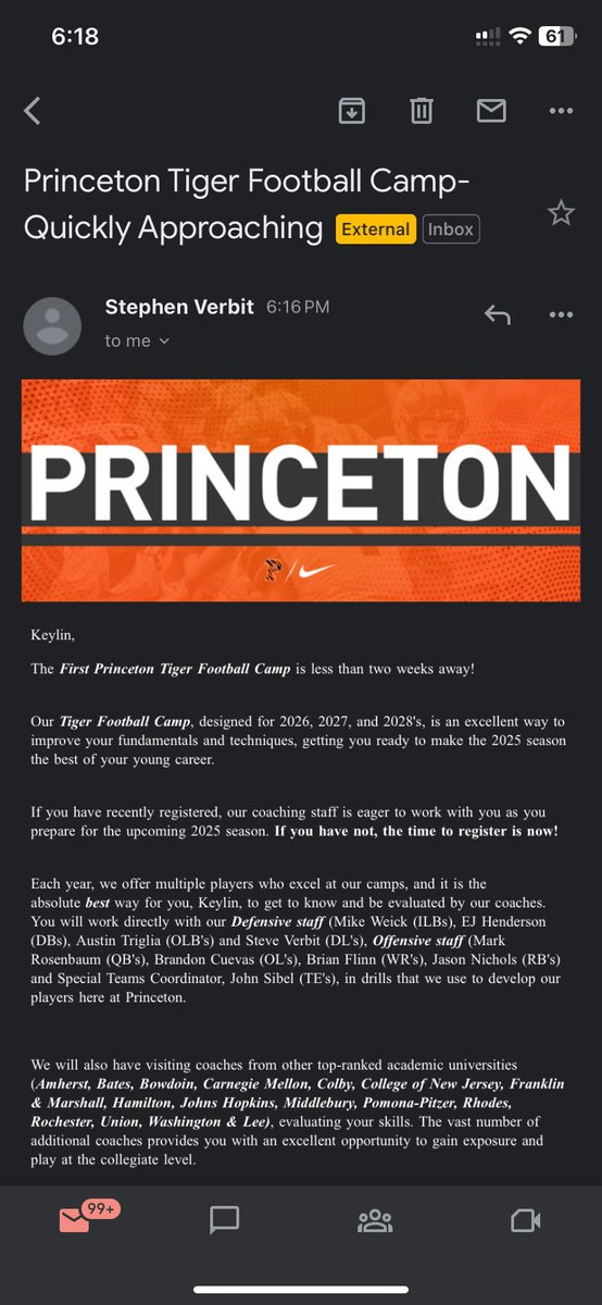Thanks for the camp invite <a href="/SVerbit/">Stephen Verbit</a> can’t wait to see you 💪🏾