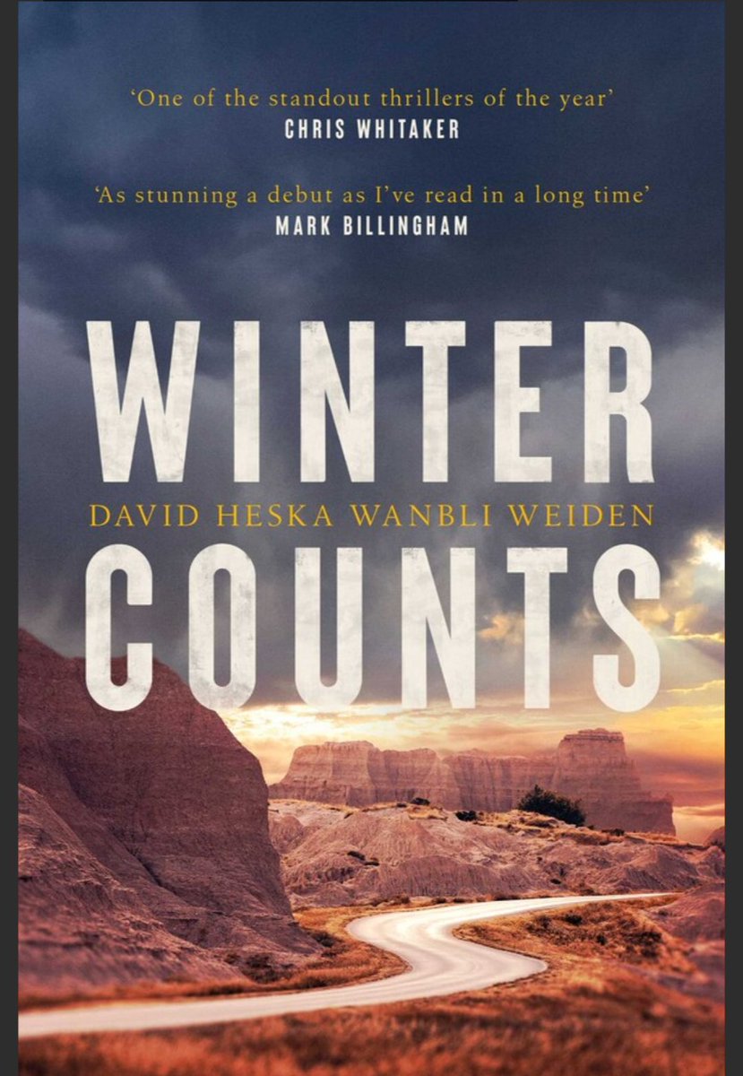 I had a very good conversation with a customer today who was buying it and managed to get them to buy another great crime book, Winter Counts by <a href="/WanbliWeiden/">David Heska Wanbli Weiden (writing! semi-hiatus)</a>!