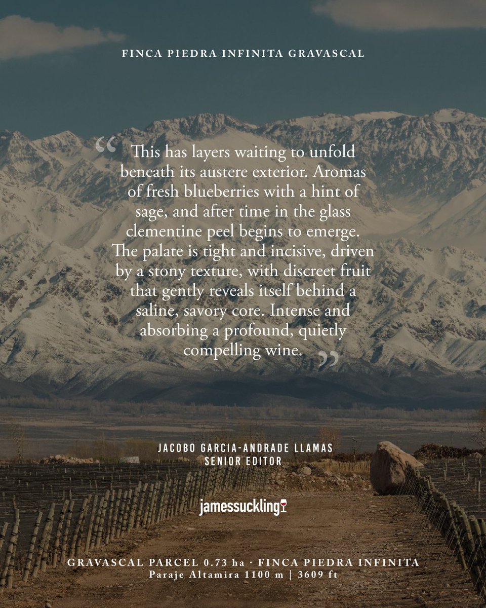 Zuccardi ValleDeUco (@zuccardiwines) on Twitter photo 100 puntos | Finca Piedra Infinita Gravascal 2022
Es un verdadero honor y motivo de orgullo que Finca Piedra Infinita Gravascal 2022 sea el único vino argentino en recibir el puntaje perfecto de <a href="/JamesSuckling/">James Suckling</a> 100 puntos | Finca Piedra Infinita Gravascal 2022
Es un verdadero honor y motivo de orgullo que Finca Piedra Infinita Gravascal 2022 sea el único vino argentino en recibir el puntaje perfecto de <a href="/JamesSuckling/">James Suckling</a>