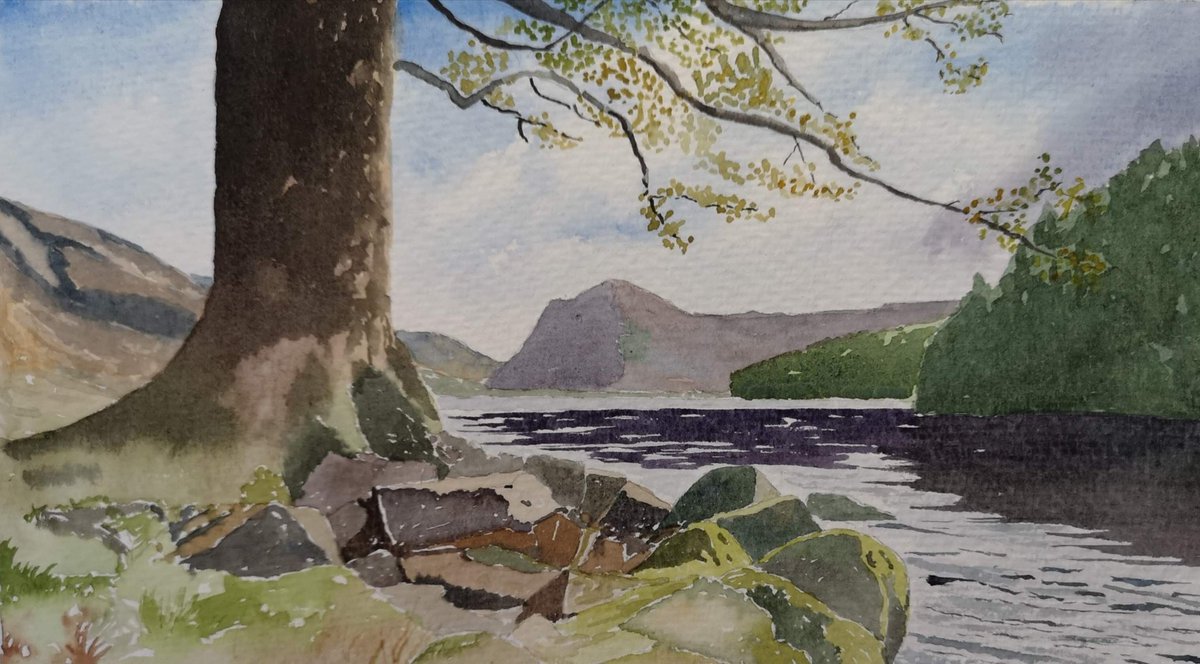 my paintings of Buttermere #thelakes #cumbria #LakeDistrict #art #watercolour