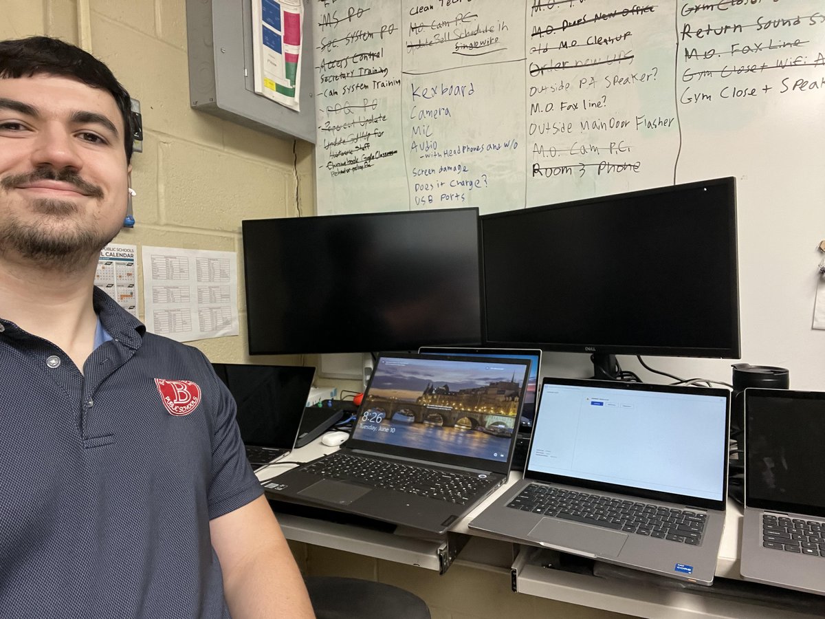 NRESCNJ's tweet photo. NRESC is updating spare teacher laptops today in Bloomingdale! Even older devices get the latest firmware + drivers so they're ready as loaners when needed. NRESC Tech keeps staff supported and devices classroom-ready! 💻🔧 #NRESCTech #EdTech #SchoolIT #TechSupport https://t.co/1JxE1gBotM