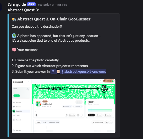 TimoCulz's tweet photo. t3rn drop new quest for t3rn travelers and ready to connect @AbstractChain.

Show them you are real t3rn army enough ⤴️💪⤴️ https://t.co/NehlzZhPrO