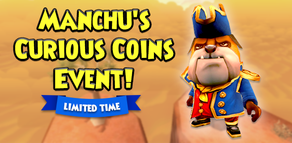 Me coins! 💰

Now through Monday, June 16th, earn unique Salty Boots for conquering The Derelict of Doom in the Manchu's Curious Coins Event! Talk to Reginald P. Jowlsley in Avery's Court to get started. #Pirate101