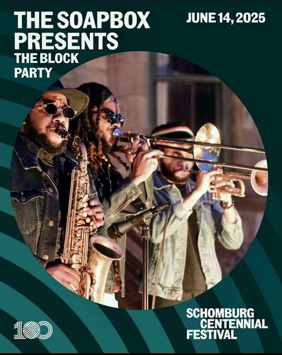 Join us for our Centennial Festival on Sat, 6/14, at 11 AM. The day will combine elements of our Literary and Black Comic Book festivals. Plus, stay for our block party featuring #DNice, #SlickRick, and more! #Schomburg100 #SchomburgCenter 
ow.ly/6mPG50W6TU4