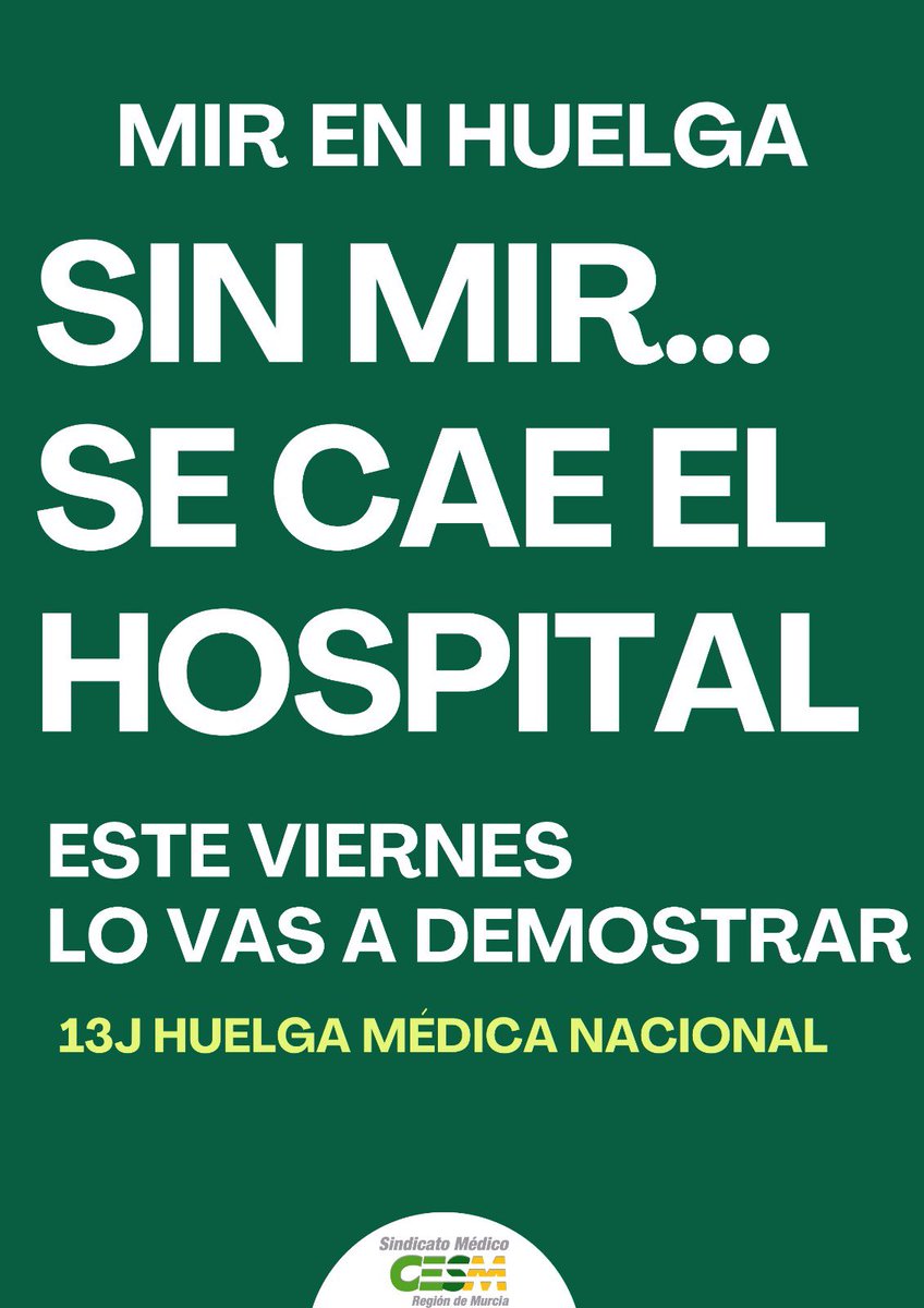 María José G Mateos (@mariajocesm) on Twitter photo ❌ Este viernes no lo imagines.
Vas a demostrarlo
<a href="/cesmmur/">CESM Región Murcia</a> <a href="/SimebalCesm/">SIMEBAL | #NoAlEstatutoMarco</a> <a href="/victorpedrera/">Víctor Pedrera Carbonell</a> <a href="/CESM_CV/">SindicatoMedico_CESM-CV</a> <a href="/medicosgranada/">SMA-Granada</a> <a href="/SMACORDOBA/">SMA CORDOBA</a> <a href="/smandaluz/">Sindicato Médico Andaluz</a> ❌ Este viernes no lo imagines.
Vas a demostrarlo
<a href="/cesmmur/">CESM Región Murcia</a> <a href="/SimebalCesm/">SIMEBAL | #NoAlEstatutoMarco</a> <a href="/victorpedrera/">Víctor Pedrera Carbonell</a> <a href="/CESM_CV/">SindicatoMedico_CESM-CV</a> <a href="/medicosgranada/">SMA-Granada</a> <a href="/SMACORDOBA/">SMA CORDOBA</a> <a href="/smandaluz/">Sindicato Médico Andaluz</a>