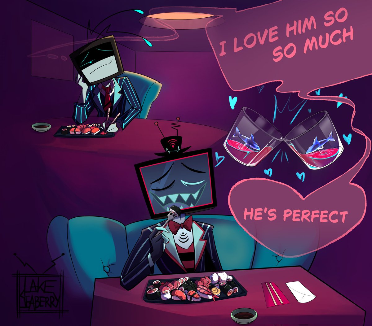TVboi97's tweet photo. Vox eats sushi with a fork and its canon! 😤
More Tv4Tv 🏳️⚧️ 📺🩵📺🏳️⚧️
#Voltie #transVox #HazbinHotelVox https://t.co/RwQTS8m9RJ