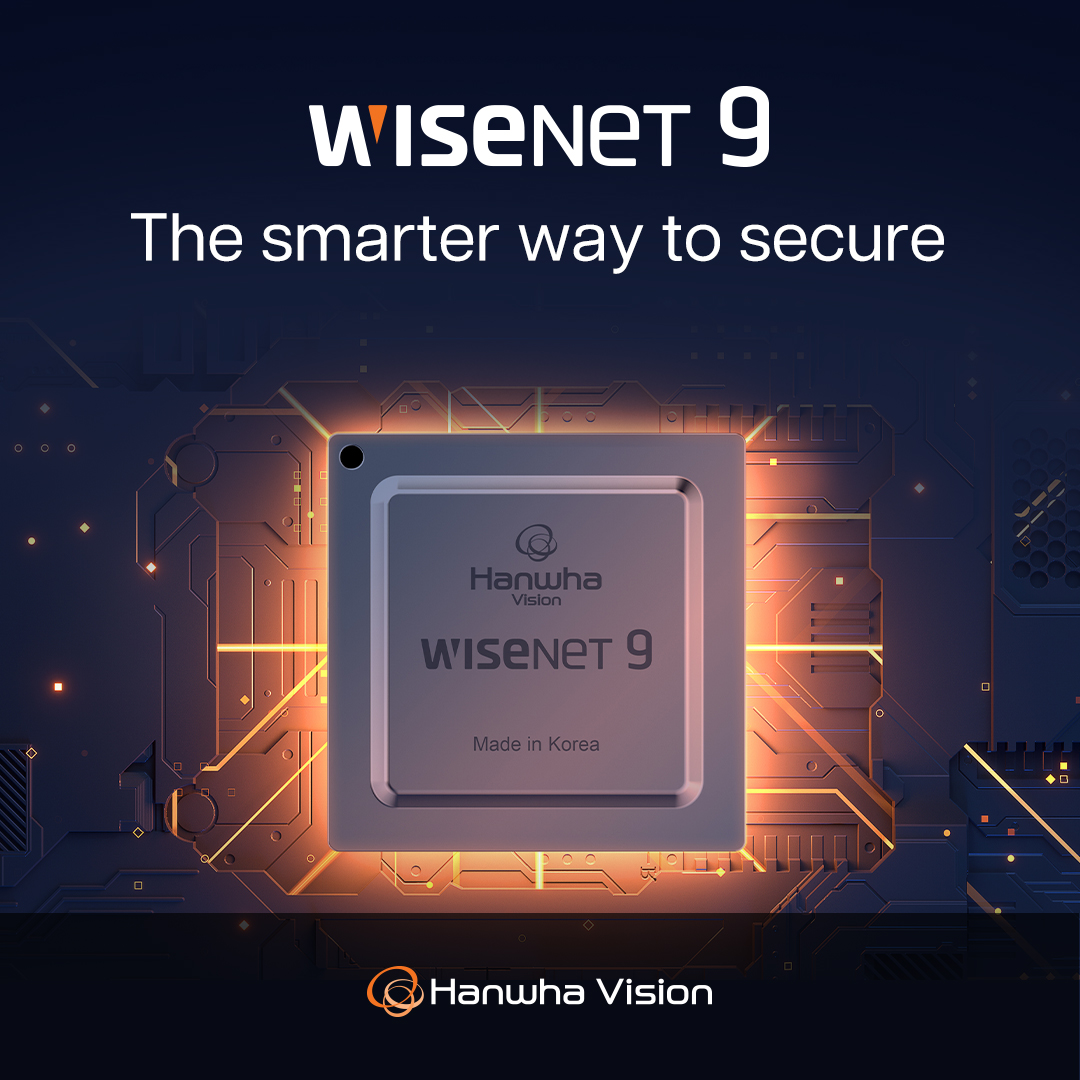 Wisenet 9 is Hanwha Vision’s most advanced SoC yet — engineered to deliver unmatched clarity, smarter analytics, and seamless integration to future-proof your security strategy.

Smarter, sharper, and more secure — without compromise. Learn more: hubs.la/Q03rwxDl0