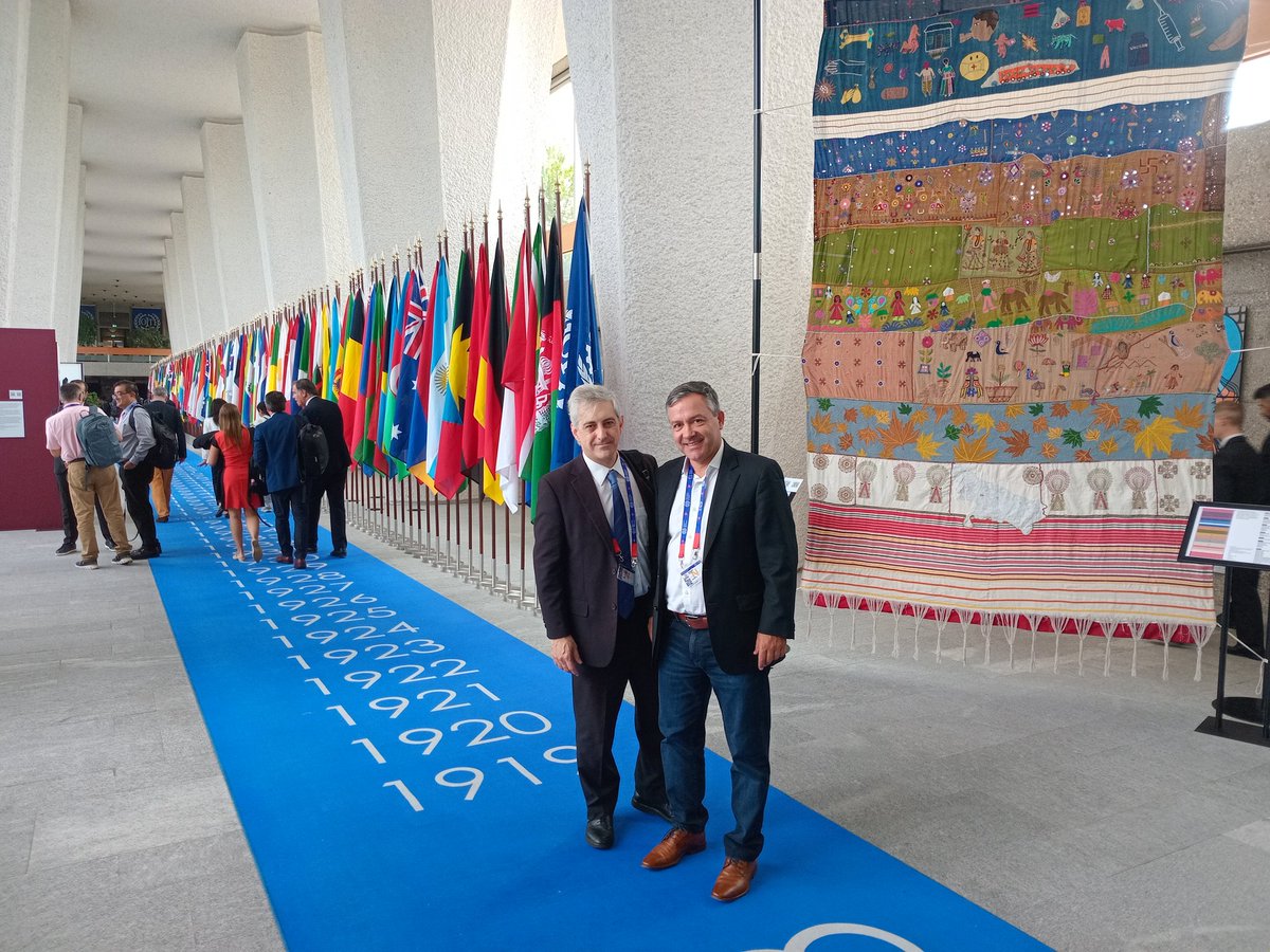 presidenciaciit's tweet photo. #CIT2025 Con @rudinei_marques Presidente de @Fonacate , integrado por @SINAITbr https://t.co/LDD3KTLjzN